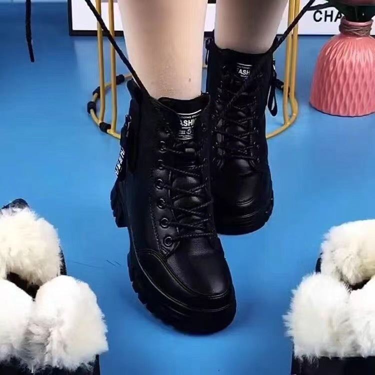 Klara gevoerde leren winterboots