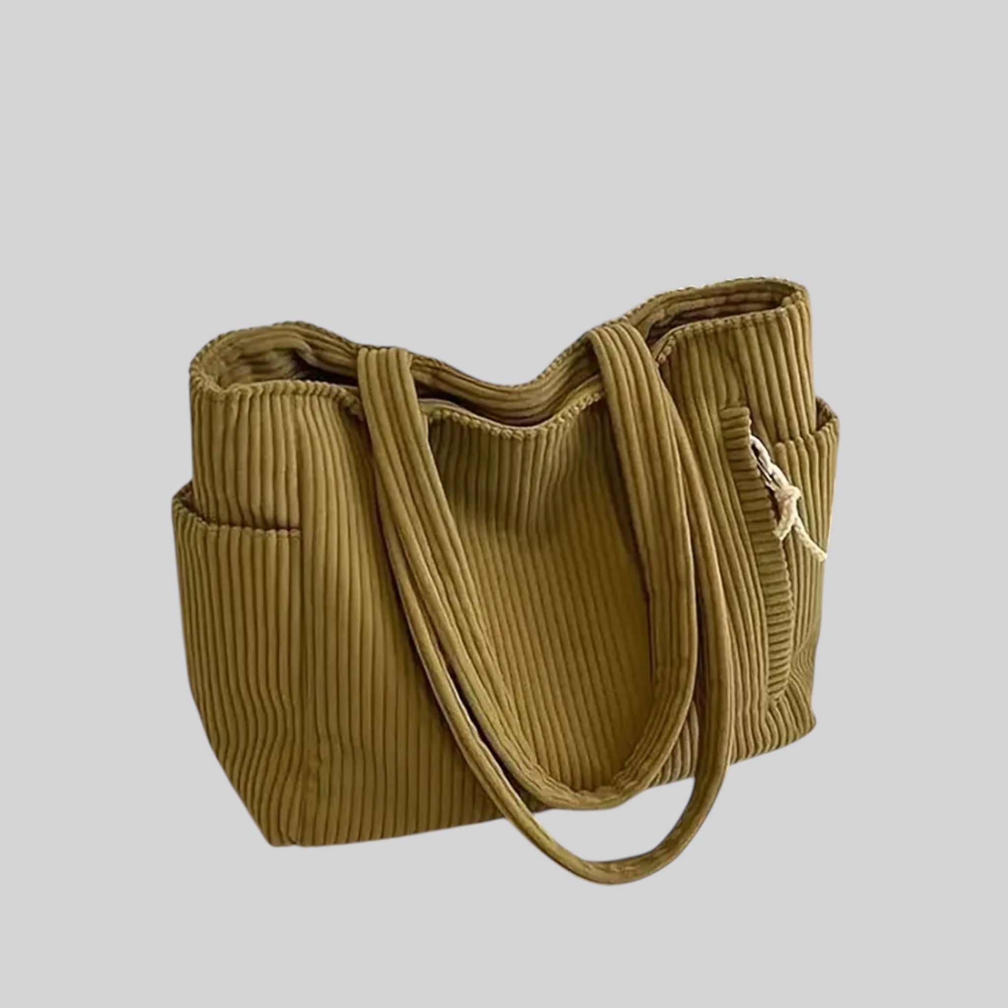 Aniela ribstof schoudertas