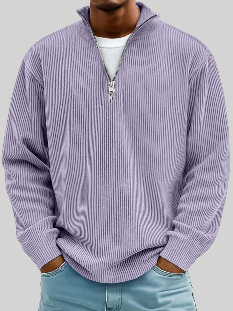 Randal gebreide herentrui met rits