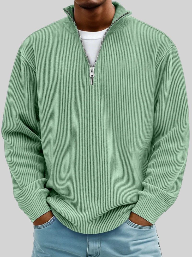 Randal gebreide herentrui met rits