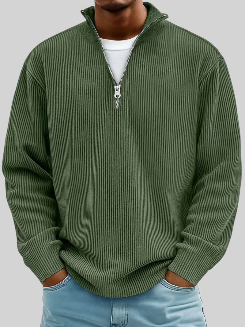 Randal gebreide herentrui met rits