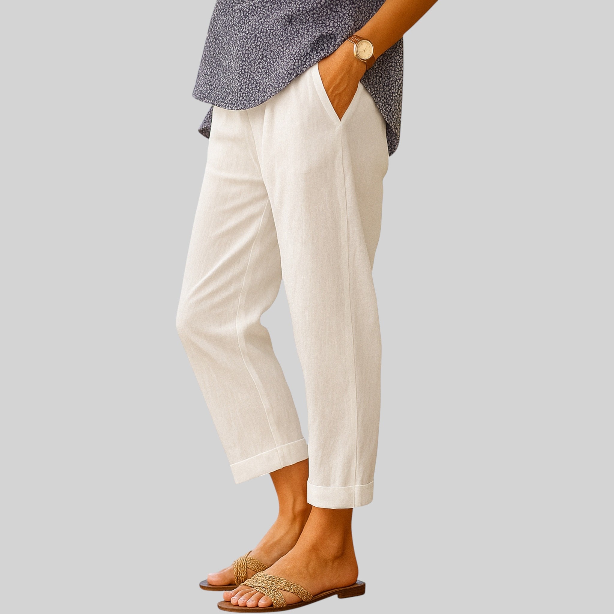 Julienne elegante lichtgewicht broek