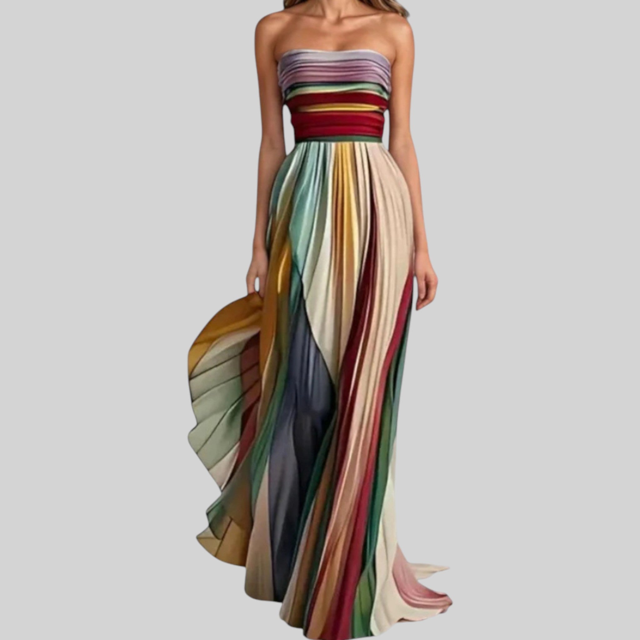 Lotte zomerse bandeau-jurk