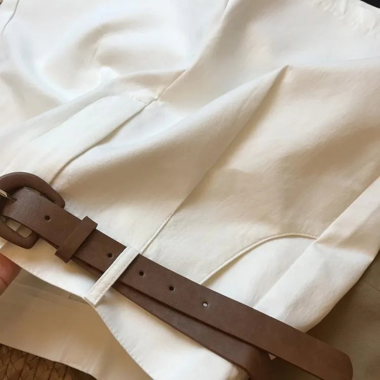 Sophie elegante zomer short met riem