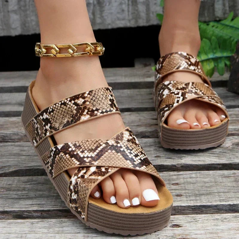 Martine orthopedische leren sandalen van hoogwaardig materiaal
