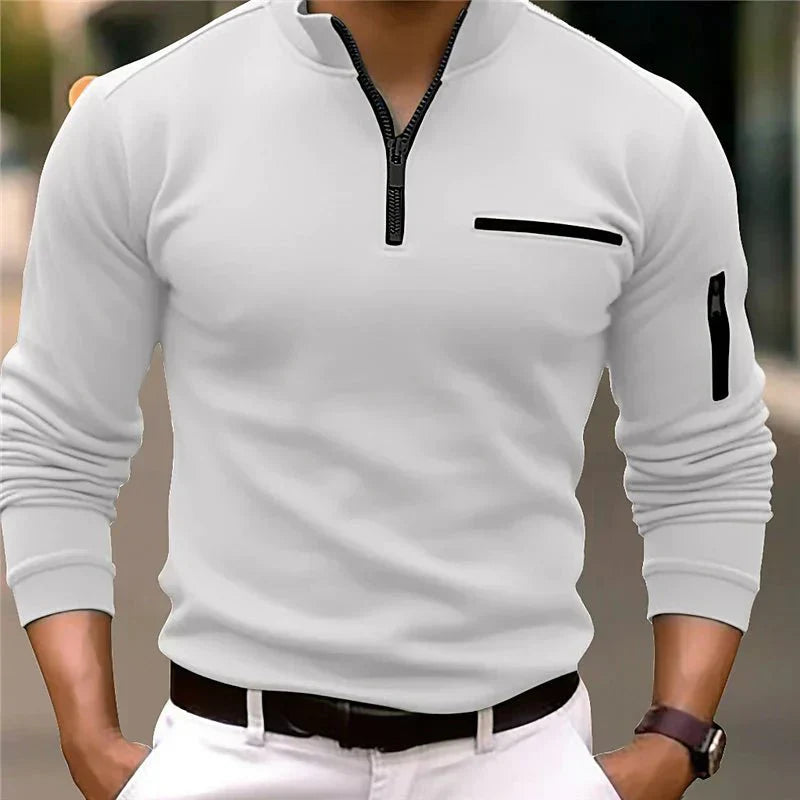 Erik™ | Quarter-Zip Polo Wit