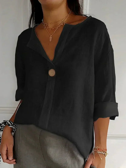 Mira luchtige linnen blouse