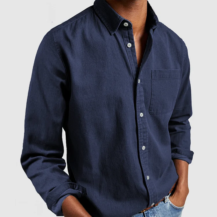 James™ Stijl & Comfort Blouse Marineblauw