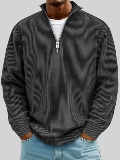 Randal gebreide herentrui met rits