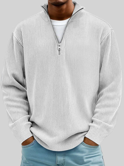 Randal gebreide herentrui met rits