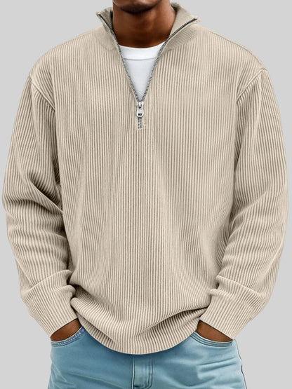 Randal gebreide herentrui met rits