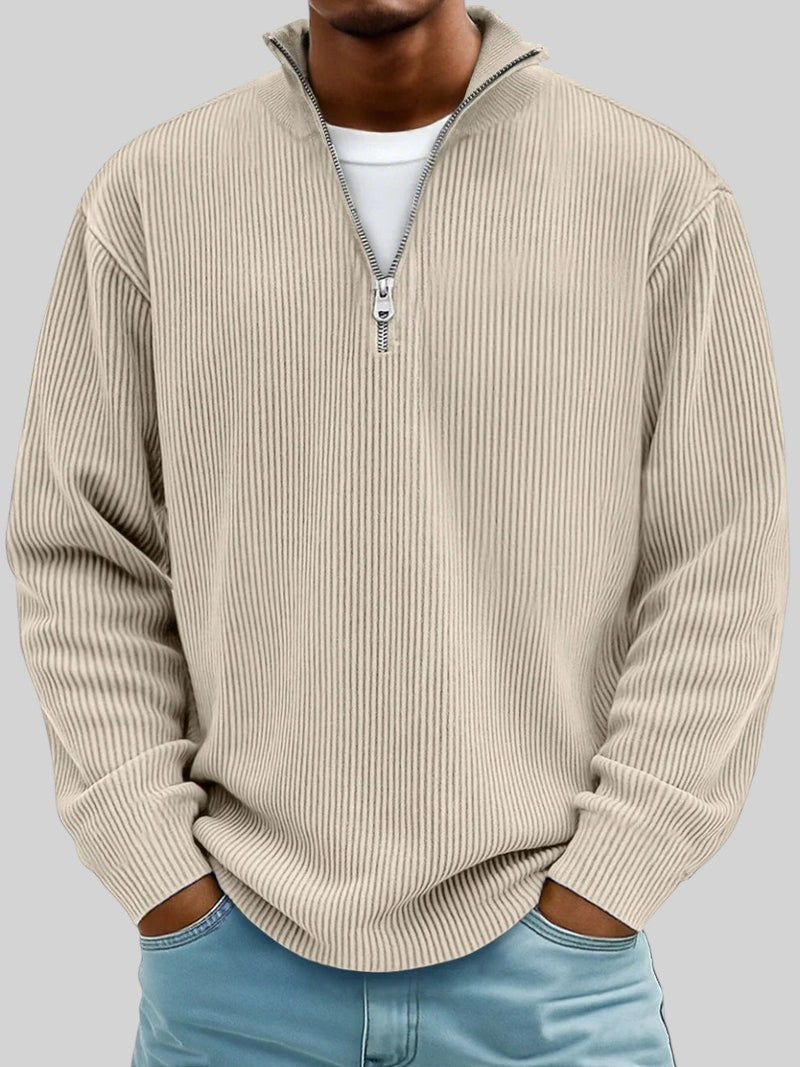 Randal gebreide herentrui met rits