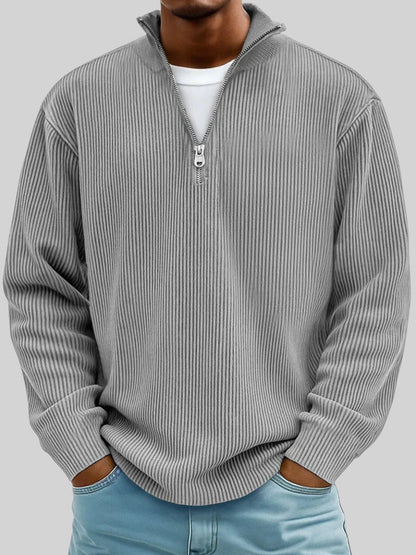 Randal gebreide herentrui met rits