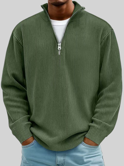 Randal gebreide herentrui met rits