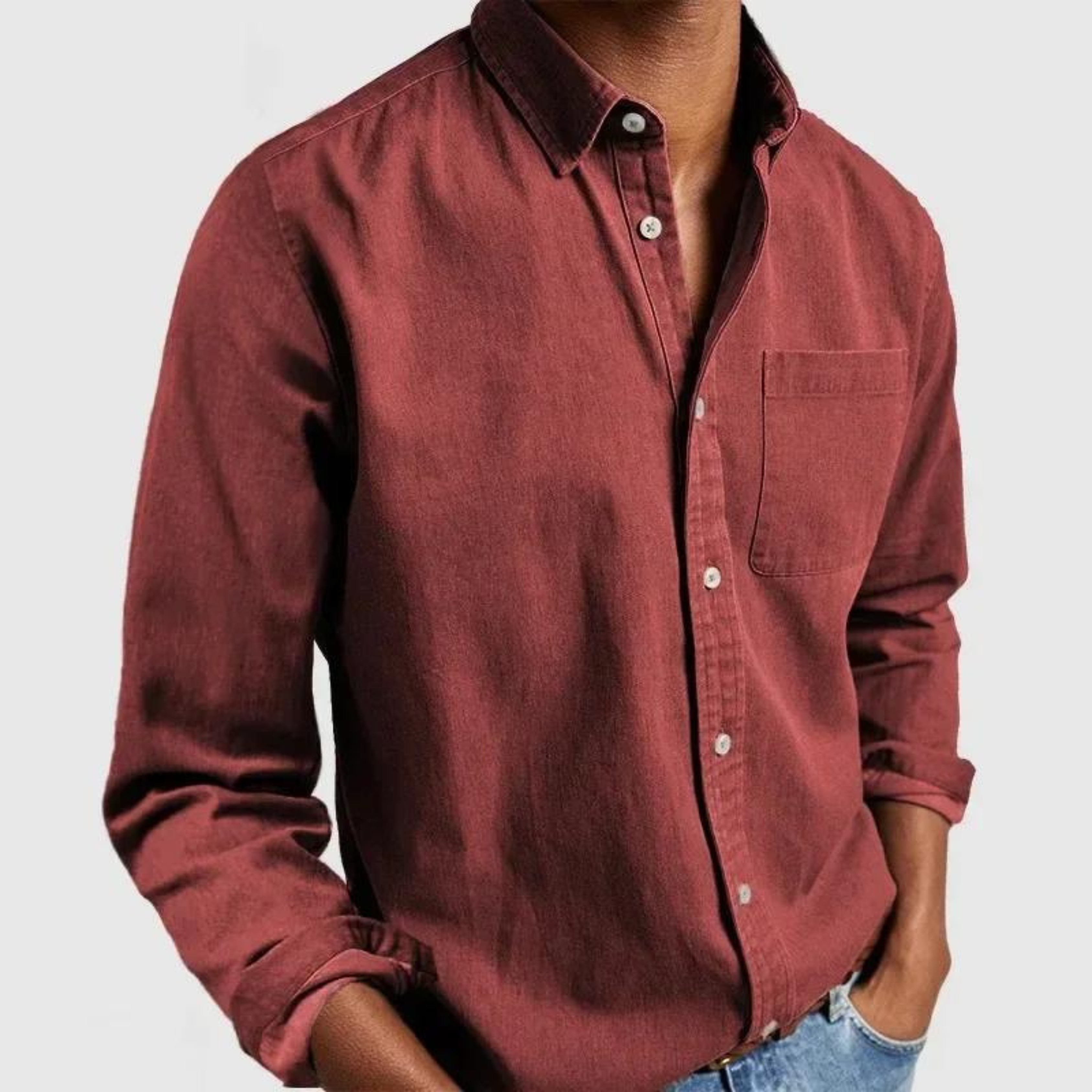 James™ Stijl & Comfort Blouse Rood