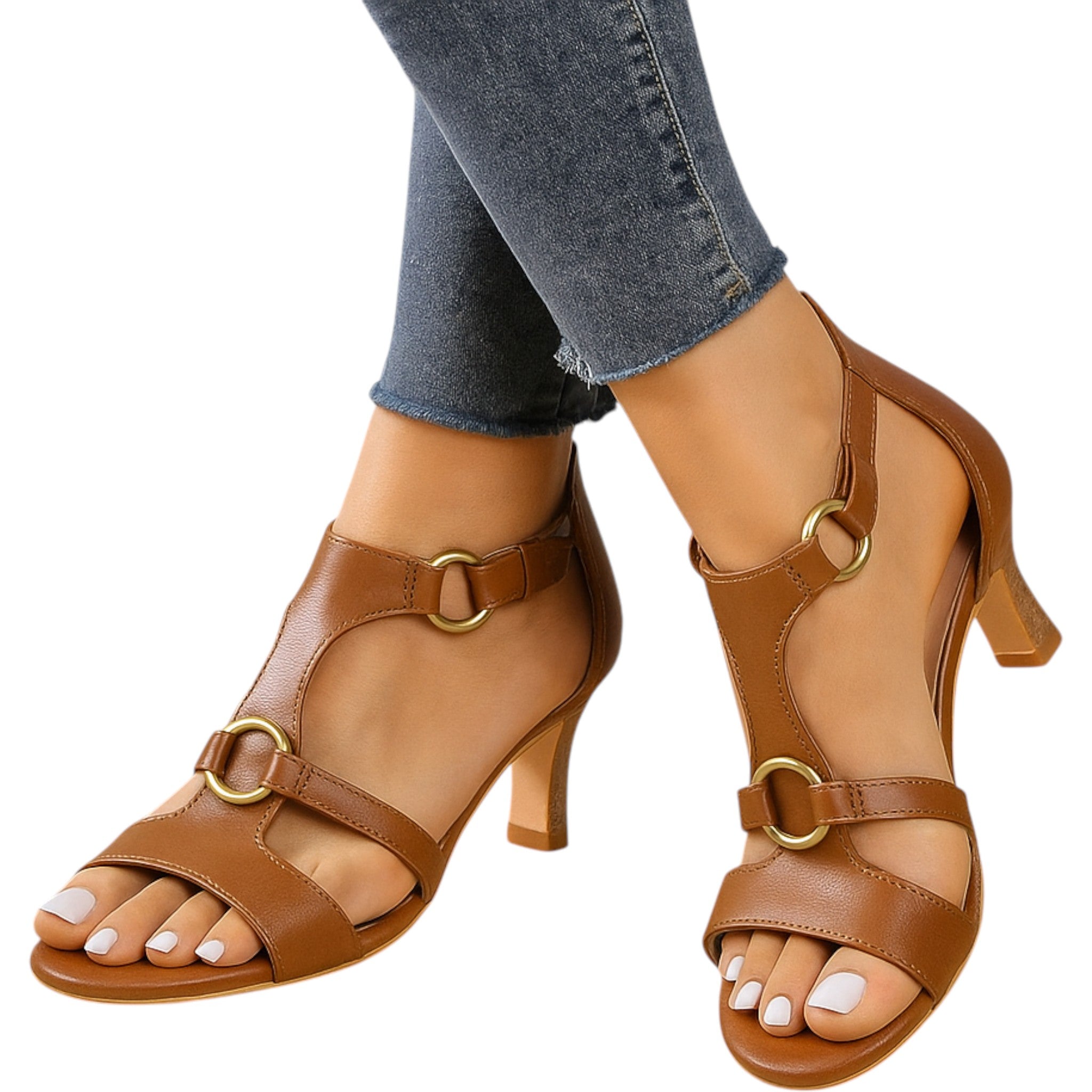Livia elegante sandalen met hak