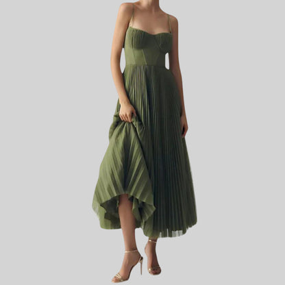 Rixt geplisseerde avondjurk