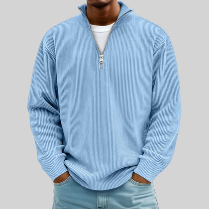 Randal gebreide herentrui met rits