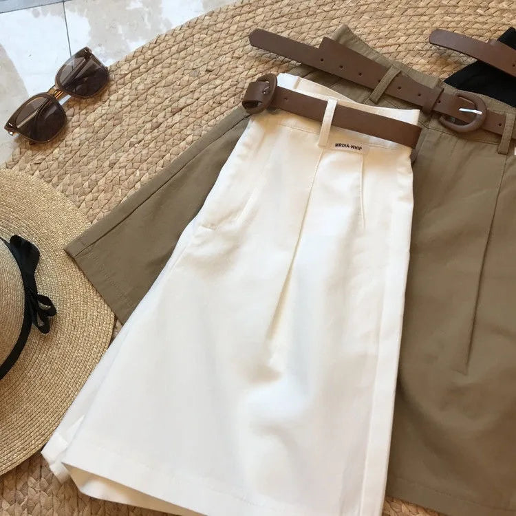 Sophie elegante zomer short met riem