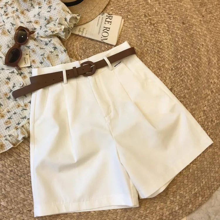 Sophie elegante zomer short met riem