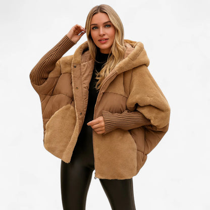 Noor gewatteerde winterjas met capuchon