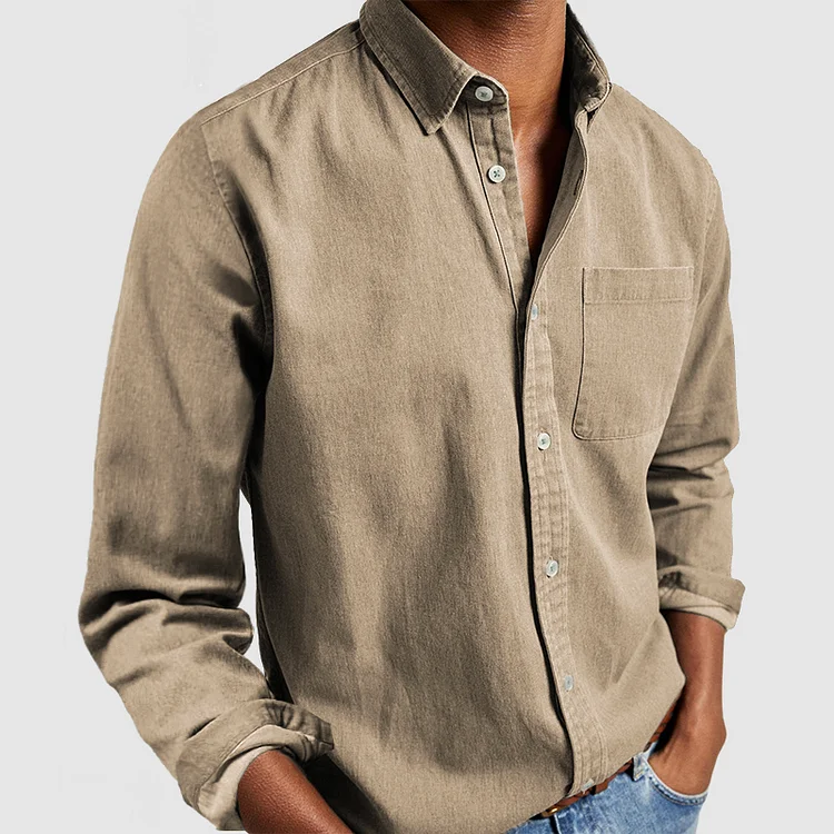 James™ Stijl & Comfort Blouse Khaki