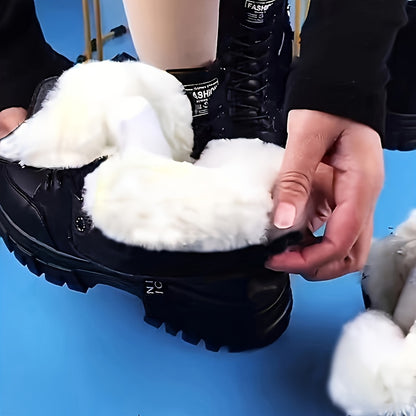 Klara gevoerde leren winterboots