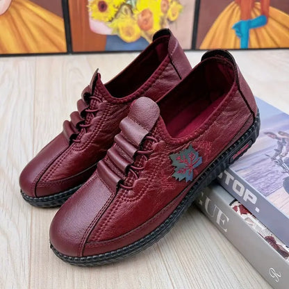 Ludmila leren orthopedische instappers