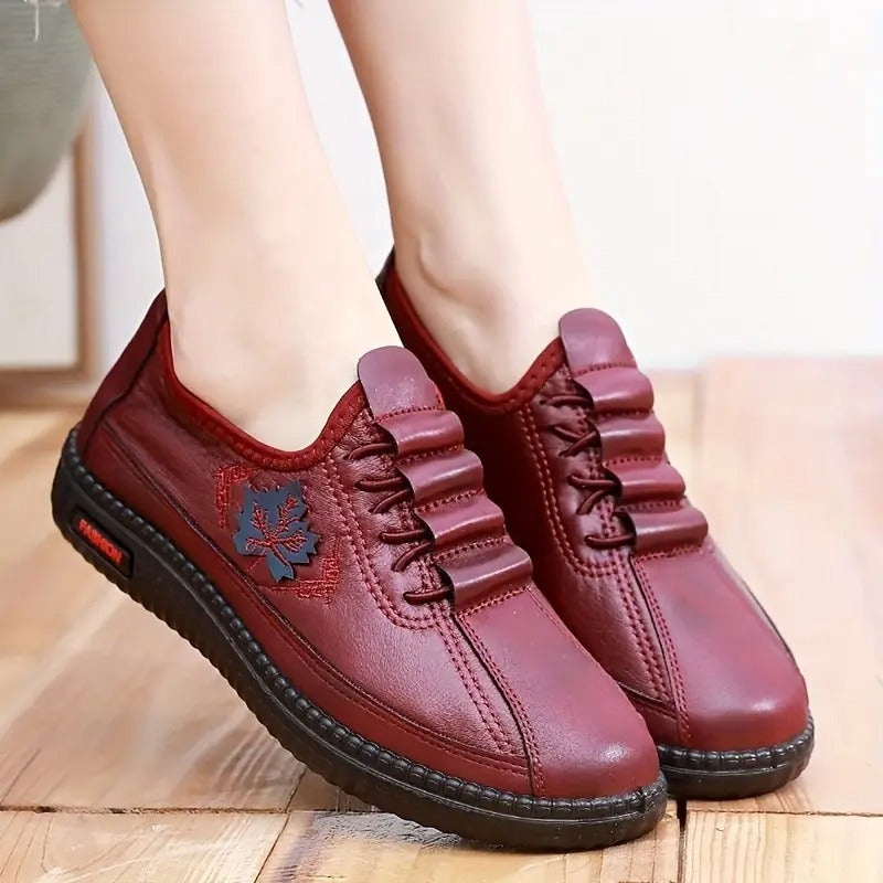 Ludmila leren orthopedische instappers